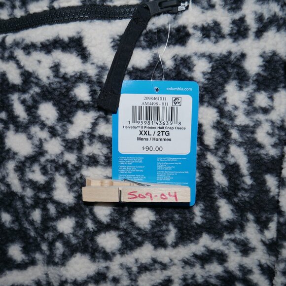 Columbia Helvetia II Printed 1/2-Snap Fleece Jacket Men's Size 2XL Thermal NWT - Picture 8 of 15